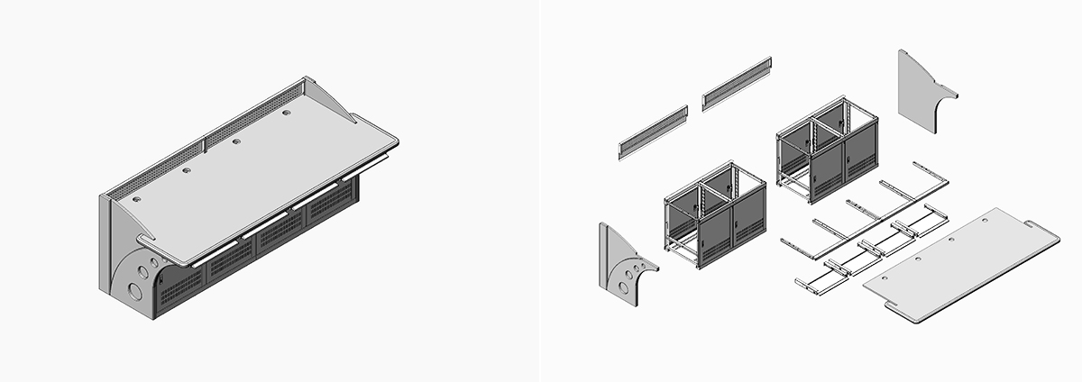 豪華操作臺(tái)安裝圖